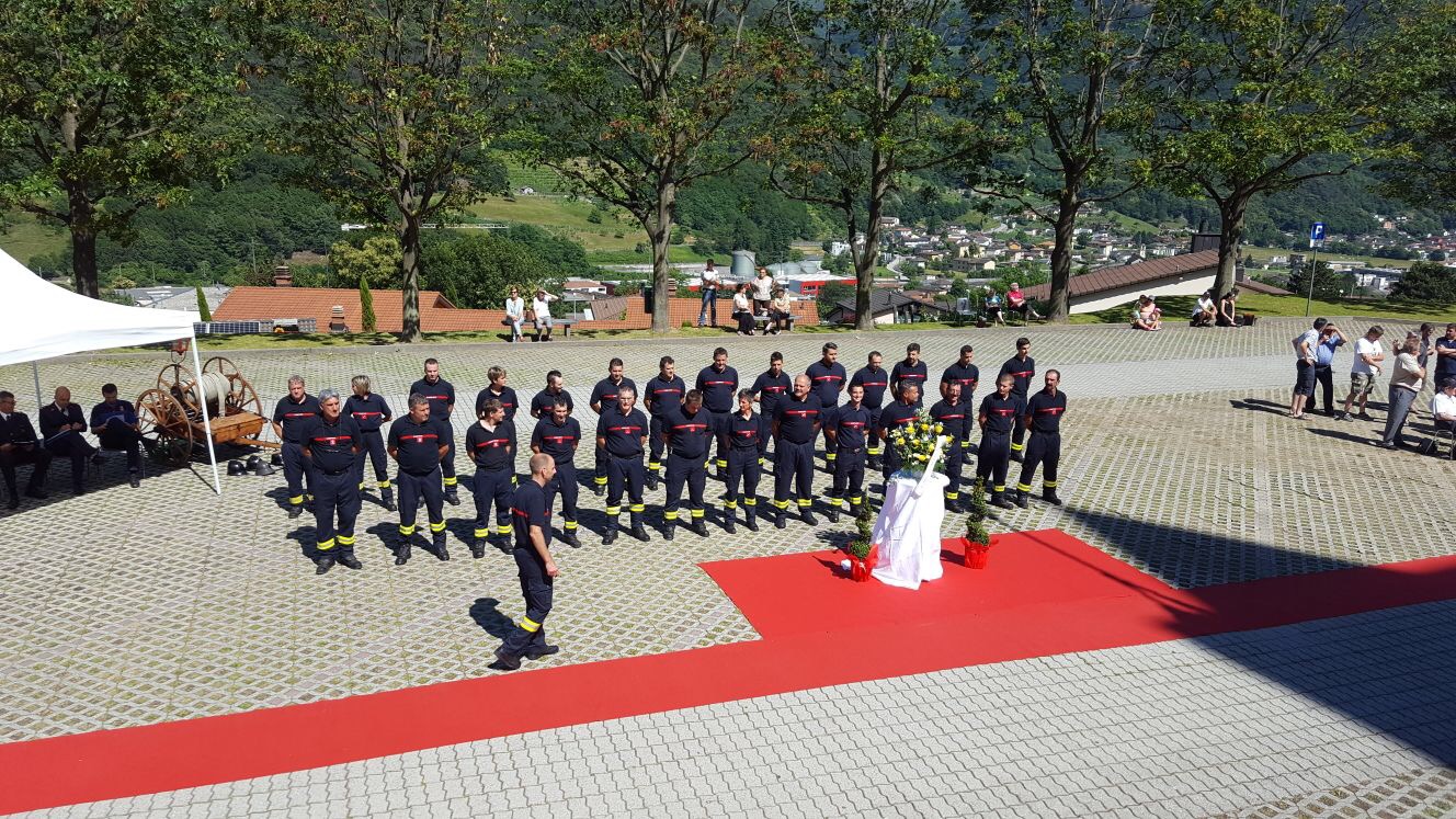 Festeggiamenti per il 90mo del Corpo Pompieri